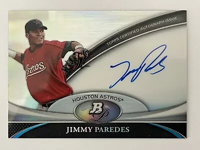 2011 Bowman Platinum Jimmy Parades RC Auto BPA-JP Houston Astros - Image 1 of 2