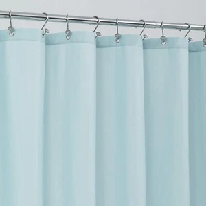 Waterproof Fabric Shower Curtain Liner with 3 Magnets Standard Size 72x72" Blue - Picture 1 of 7