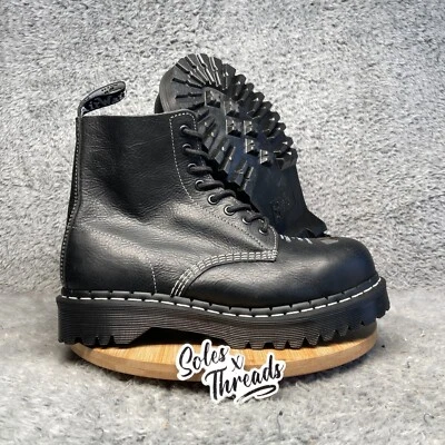 Dr. Martens 1460 Pascal Bex Hombres Talla 12 Botas con Cordones Puntera de Acero Expuesta Negras Foto 1 de 4