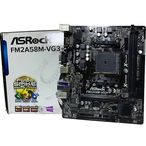 Placa madre ASRock FM2A58M-VG3+ M-ATX AMD A58 FM2+/FM2 DDR3 SATA2 VGA PS/2+CAJA - Imagen 1 de 7