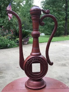 Hardwood Frame Lamp Clock Craft 24” - Picture 1 of 11