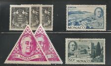 MONACO - Lot of 7 stamps - Scott no 149A to 200 - mixed conditions