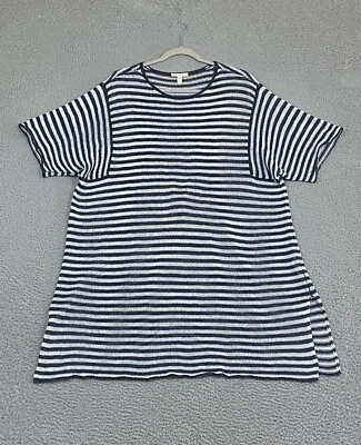 Vestido EILEEN FISHER 100 % Lino Orgánico Talla XL Hasta la Rodilla Lagenlook Coastal EXCELENTE Foto 1 de 4