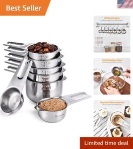 Rust-Resistant Measuring Cups Set with Thick Handles - Ideal for Precise Cooking - Picture 1 of 10