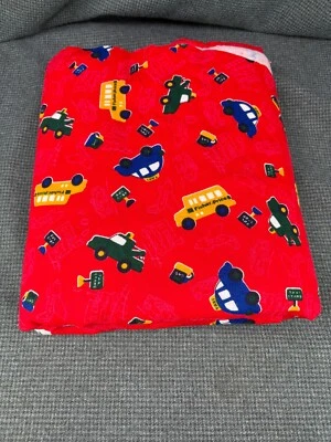 Kids Theme Knit Print - Intex : Red Background- 1-2/3 Yards Flannel Like 60 Wide - Image 1 of 4