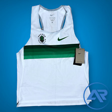 Nike Men's Dri-Fit ADV Oregon Track Club Singlet Size XL White DR5812-100