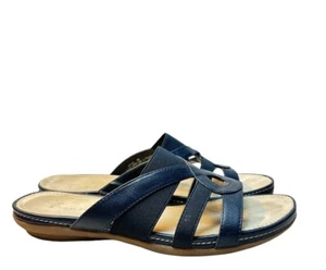 Bare Trap Sandals Womens Size 9M Navy Blue ASPIRE style Comfort Straps - Picture 1 of 7