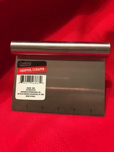 Stainless Steel Food Scraper and Chopper Large Griddle Spatula Kitchen Tool - Picture 1 of 1