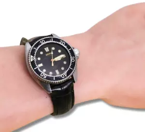 Seiko Professional 2A22-0170 Diver's Black Dial Midsize Watch NEW BATTERY C - Picture 1 of 11