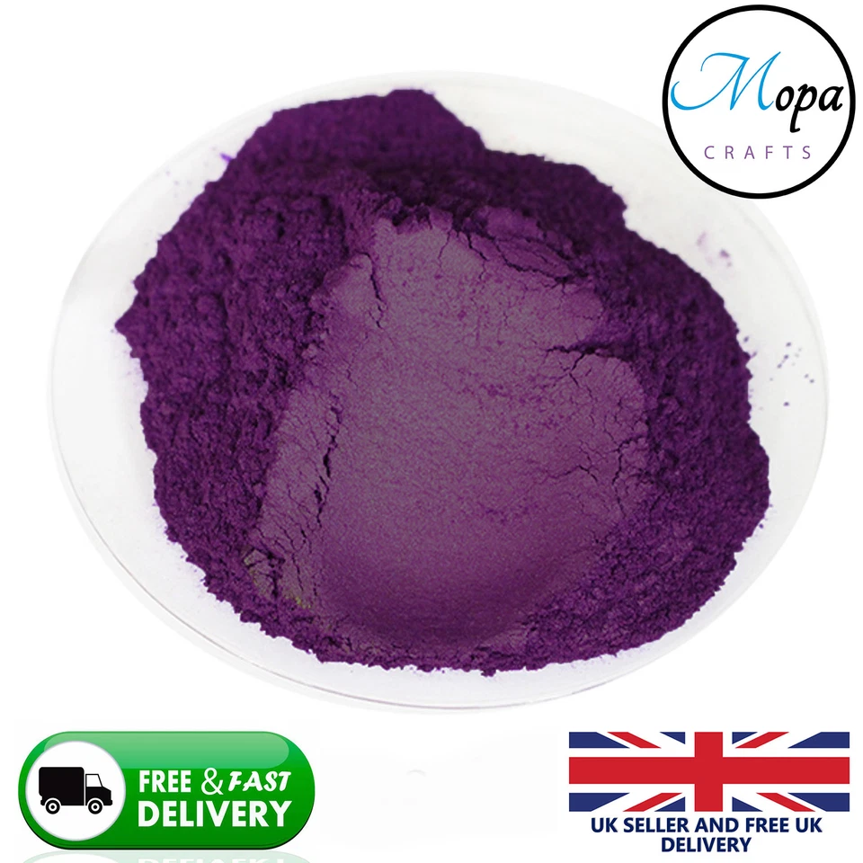 Cosmetic Mica Powder Purple Iris Pigment Soap Bath Bombs  Nail Art Soy Wax - Image 1 of 1