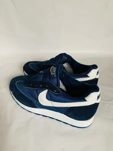 1988 Vintage Nike Waffle Trainers Sneakers 80s US Mens sz 6Blue White Swoosh - Picture 1 of 4