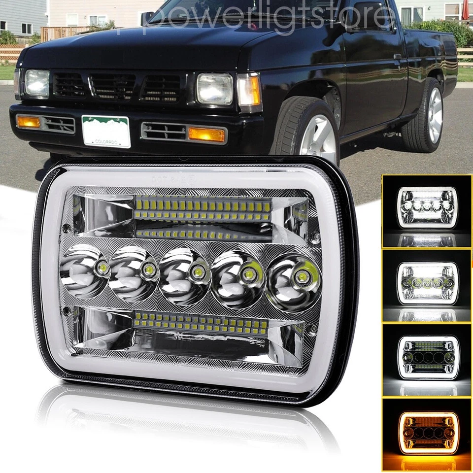 Faro LED 5x7" 7x6" haz alto bajo DRL para camioneta Toyota 1982-1995 4Runner Foto 1 de 4