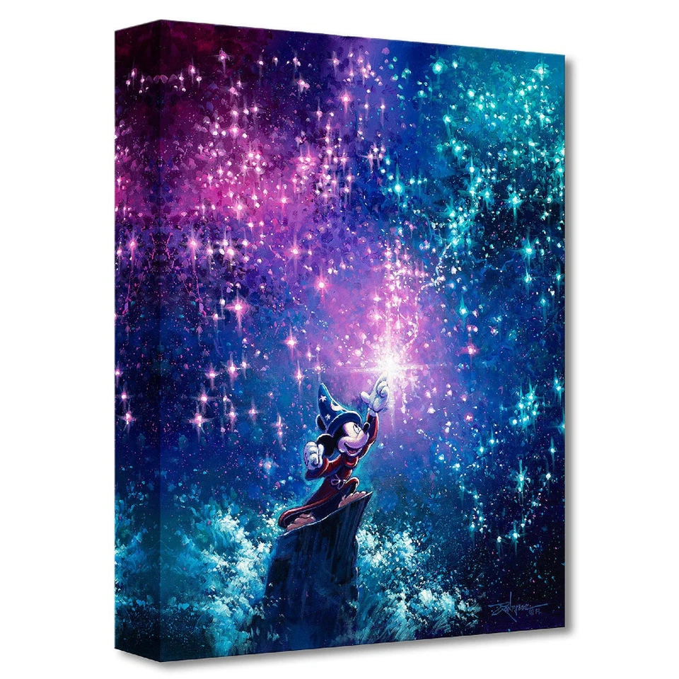 Sorcerer Mickey 16Hx12W Disney Fine Art by Rodel Gonzalez - Image 1 of 1