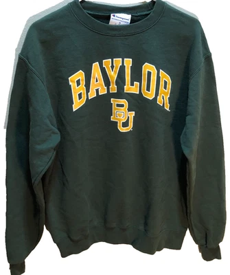 Pulôver Baylor Bears NCAA Vintage Big 12 Campeão de Futebol Verde M - Imagem 1 de 2