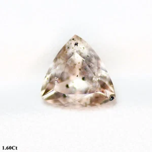 1.60Ct Trillion 7.68 x 7.90 x 5.50 MM Pink With red black dot STRAWBERRY QUARTZ - Picture 1 of 5