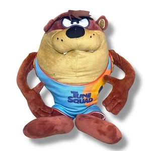 Space Jam Tune Squad Taz Plush 14” Warner Bros Tasmanian Devil Stuffed Animal - Picture 1 of 2