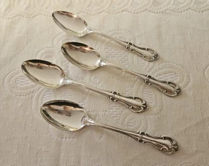 Vintage International Sterlingsilber Jeanne d'Arc Teelöffel Teelöffel. 4er Set - Bild 1 von 9