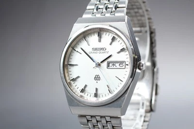 Vintage[Exc+5]  Seiko Grand Quartz 9943-8000 Silver Men's Watch From JAPAN - Image 1 of 4