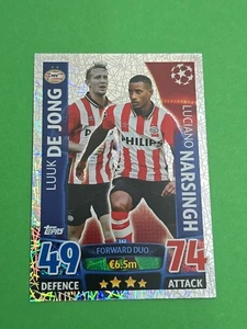 CARD TOPPS MATCH ATTAX CHAMPIONS LEAGUE 2015/16 PSV DE JONG/NARSINGH n 162 NUOVA - Picture 1 of 2