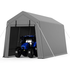 7'x10' Outdoor Portable Storage Shed, Waterproof & UV-Resistant Garage Shelte... - Picture 1 of 7
