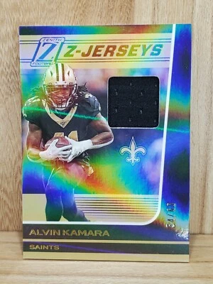 2020 Zenith ALVIN KAMARA Z-Jerseys Patch Relic Card New Orleans Saints RB SP /60 - Image 1 of 2