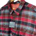 Eddie Bauer Ultimate Expedition Travex Adventure Flannel Mens XL Tall Red