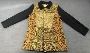 Blazer de lana animal print mangas 3/4 Escada Margaretha Ley talla M - Imagen 1 de 16