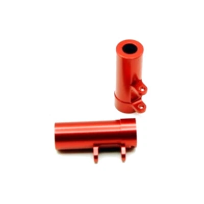 NEW STRC CNC Machined Aluminum Rear Lock-Outs Red for Associated MT12 - Image 1 of 2
