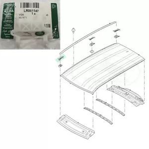 LAND ROVER FRONT WEATHERSTRIP RETAINER SET DISCOVERY SPORT LR061147 OEM - Bild 1 von 1