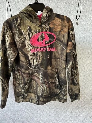 Mossy Oak Camo Hoodie Womens Size Medium Hunting Pullover  - Image 1 of 2