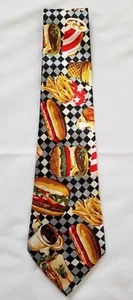 Mens Multicolor Junk Food 2 by A. Rogers Necktie preowned - Picture 1 of 3