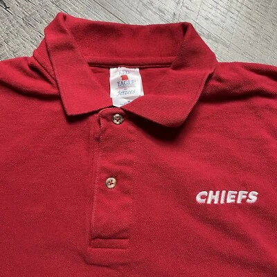 Camisa polo de golf roja mediana vintage años 90 Kansas City Chiefs logotipo bordado Foto 1 de 4