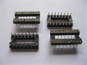 90 pcs IC Socket Adapter Connector 16 PIN Round DIP 2.54mm High Quality X=7.62mm - Picture 1 of 1