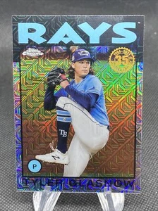 2021 Tyler Glasnow Topps Chrome Silver Pack Mojo Refractor 160 - Picture 1 of 2