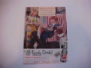 1954 Seven 7-Up excellent vintage original ad--LARGE full-color 54 advertisement - Picture 1 of 1