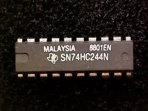 SN74HC244N Texas Instruments Octal Bus Buffer - 3-State (DIP-20) GENUINE - Bild 1 von 1