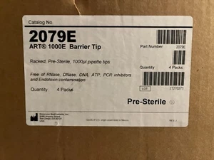 Thermo 2079E ART 1000μL Sterile Filtered Universal Fit Pipette Tips (Qty=3,200) - Picture 1 of 3