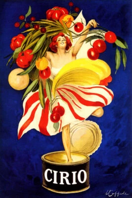 GREATVINTAGEPOSTERS CIRIO ITALIAN FOOD COMPANY CANNING GIRL ITALY CAPPIELLO VINTAGE POSTER REPRO