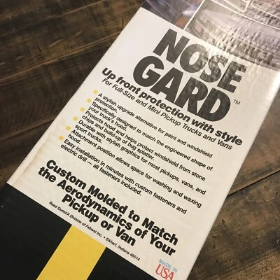 Protector de capó deflector de insectos a rayas transparentes modelo Chevy GMC 1988 NUEVO DE STOCK Foto 1 de 4