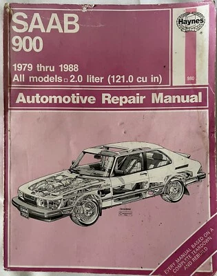 Manual de reparación Haynes #980-Saab 900 sedanes y hatchback/1979-1988 Foto 1 de 3