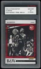 AJ GRIFFIN 2022-23 PANINI INSTANT B&W ROOKIES 1ST GRADED 10 NBA ROOKIE CARD RC