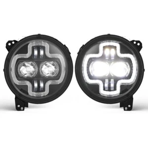 MASTER 9 Inch Round LED Headlights Halo DRL for Jeep Wrangler JL 2018-2022. New - Bild 1 von 8