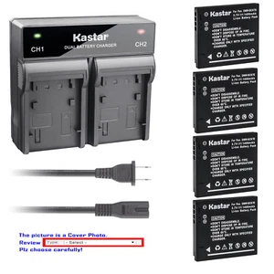 Kastar Battery Rapid Charger for Panasonic DMW-BCK7 DE-A92 Lumix DMC-FH5 Camera - Picture 1 of 10