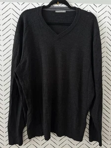 Smartwool Charcoal Gray V-Neck Merino Wool Sweater Men's XL* Baselayer - Picture 1 of 8