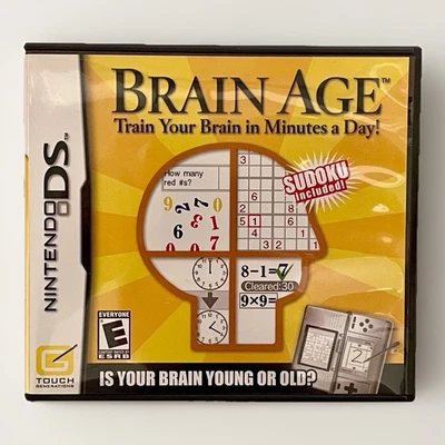 Brain Age: Train Your Brain in Minutes a Day (Nintendo DS, 2006) CIB Tested! - Image 1 of 3