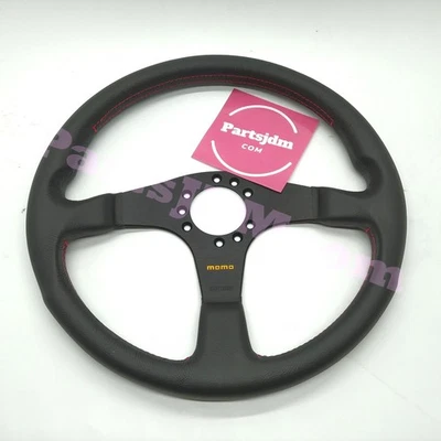 HONDA GENUINE JDM Acura NSX-R E-NA1 90-97 MOMO Steering Wheel Red Stitch Z01ZA - Image 1 of 4