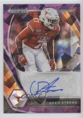 2021 Panini Prizm Draft Picks Purple Ice /99 Caden Sterns #DPA-CAD Auto - Image 1 of 2