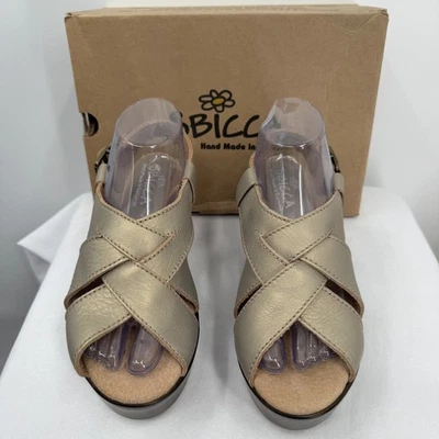 Zapatos Sbicca Daytona para mujer talla 10 sandalias de cuña hechas a mano cuero California Foto 1 de 4
