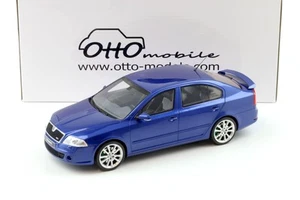 1:18 Otto Mobile OT478 Skoda Octavia RS 2.0 TFSI Limousine Race Blue Metallic - Picture 1 of 4