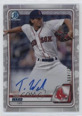 2020 Bowman Chrome Prospect Auto Refractor /499 Thad Ward #CPA-TW Auto - Image 1 of 2
